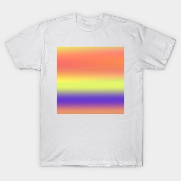 yellow red brown blue abstract texture T-Shirt by Artistic_st